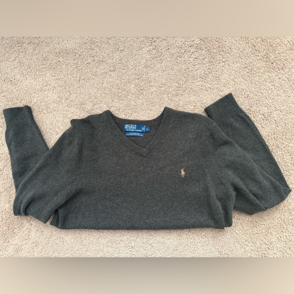 Polo by Ralph Lauren Men's Green Sweater